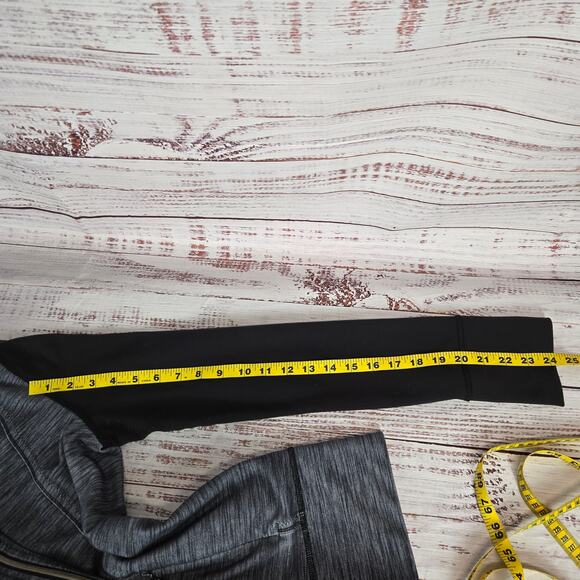 Lululemon Daily Yoga Jacket 4 Polar Haze Black Heathered Gray Zip Coat w Pockets - Picture 8 of 9